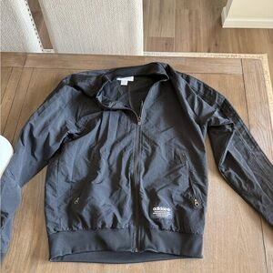 adidas Black Men's Bomber-Style Track Jacket